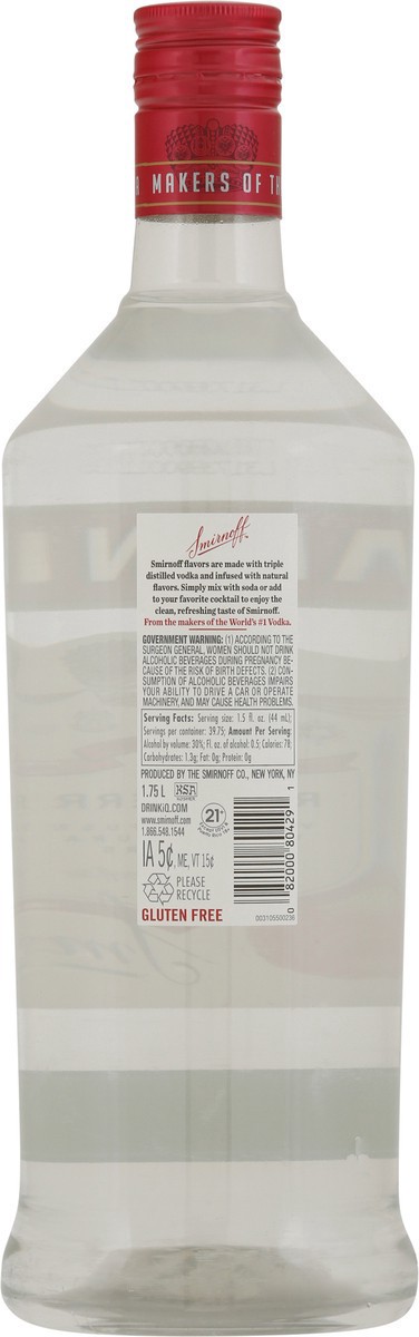 slide 5 of 12, Smirnoff Raspberry Vodka 1.75 l, 1.75 liter
