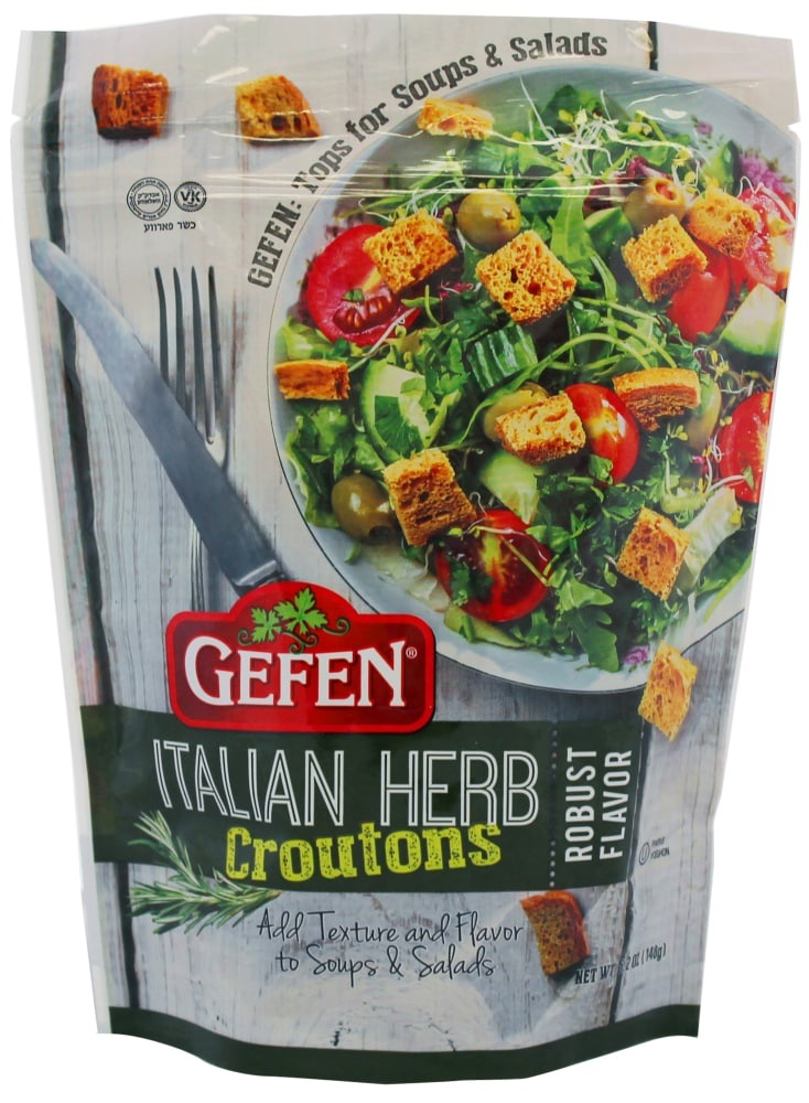 slide 1 of 1, Gefen Italian Herb Salad Croutons, 5.2 oz