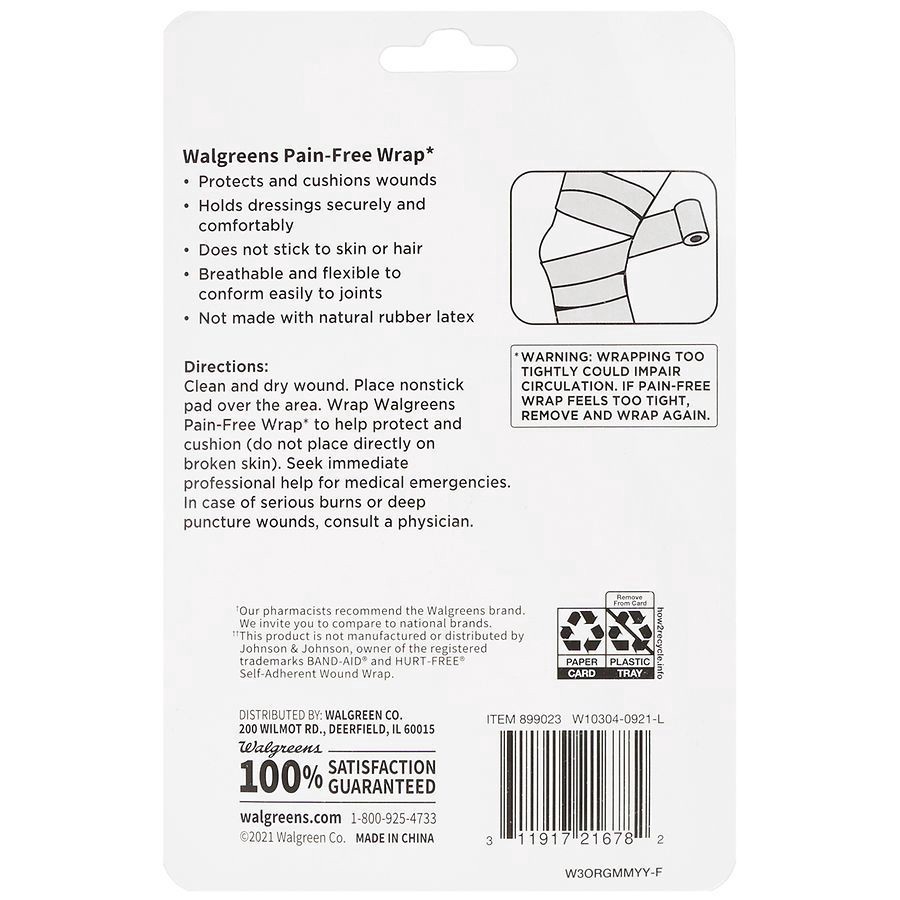 slide 3 of 5, Walgreens Pain- Free Wrap, 1 ct
