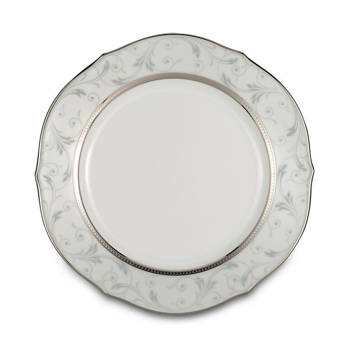 slide 1 of 1, Noritake Regina Platinum Scalloped Accent Plate, 1 ct