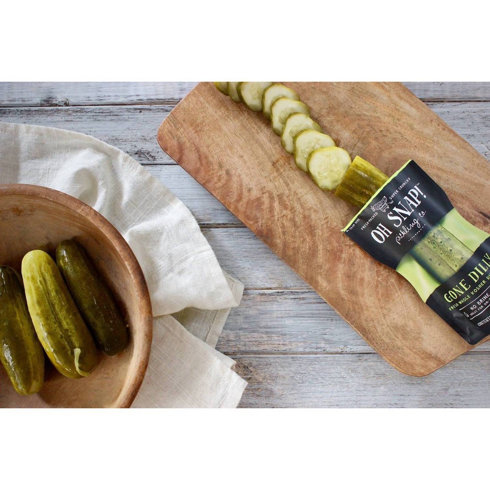 slide 7 of 7, Oh Snap! Pickling Co. Gone Dilly Whole Kosher Dill Pickle - 3 fl oz, 3.4 oz