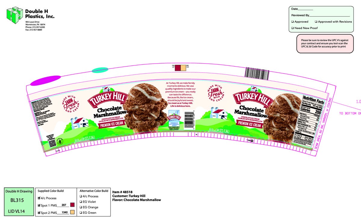 slide 7 of 7, Turkey Hill Chocolate Marshmallow, 1.44 qt