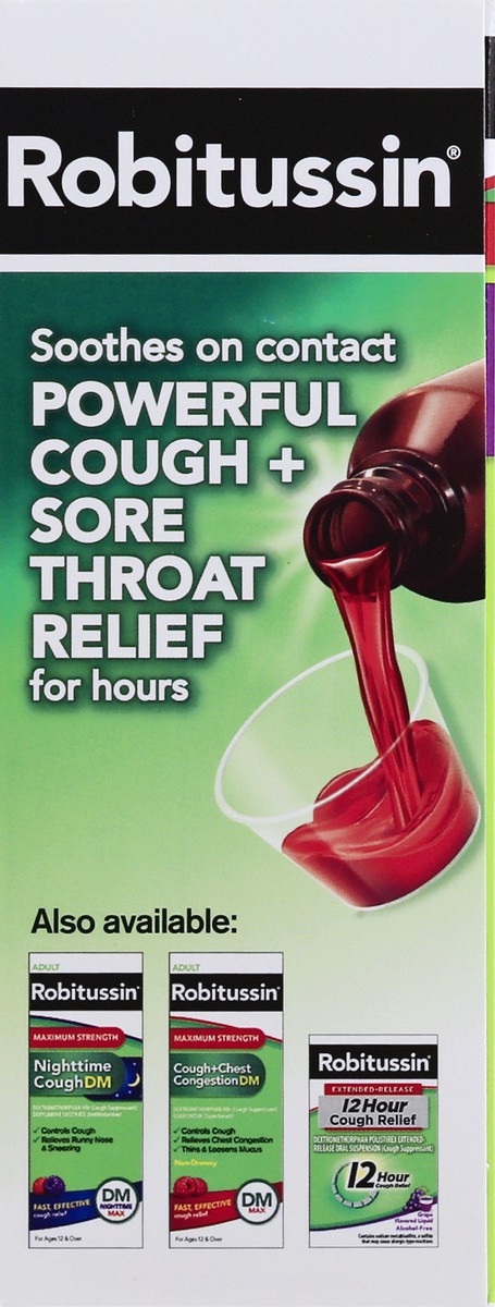 slide 7 of 12, Robitussin Adult Maximum Strength Severe Cough + Sore Throat 8 fl oz, 8 fl oz