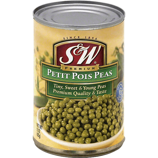slide 2 of 3, S&W Premium Petit Pois Peas, 15 oz