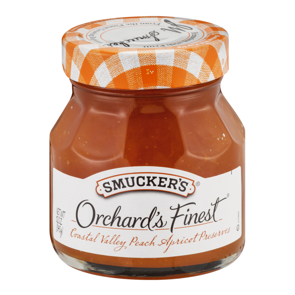 slide 1 of 1, Smucker's Orchards Finest Coastal Valley Peach Apricot Preserves, 12 oz