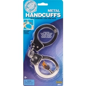 slide 1 of 1, Imperial Real Stuff Metal Hand Cuffs, 1 ct