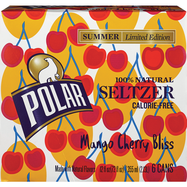 slide 1 of 1, Polar Mango Cherry Seltzer, 6 ct; 12 fl oz