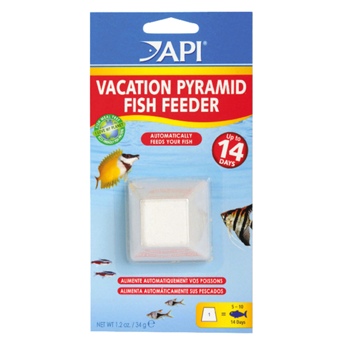 slide 1 of 1, API Vacation Fish Feeder, 1 ct
