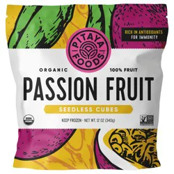 Pitaya Foods Organic Passion Fruit Bite-Sized Pieces