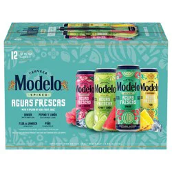 Modelo Spiked Aguas Frescas Flavored Malt Beverage 12 Cans Variety Pack