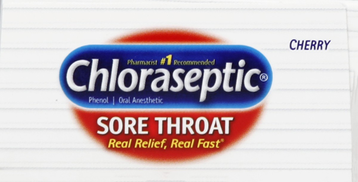 slide 2 of 5, Chloraseptic Sore Throat Spray, Cherry, Pocket Pump 0.67 fl oz, 1 Bottle, 0.67 fl oz