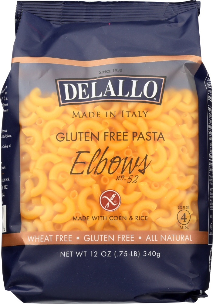 slide 1 of 1, DeLallo Gluten Free Elbow Pasta, 12 oz