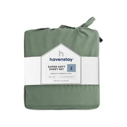 Havenstay Sheets, Full, Green