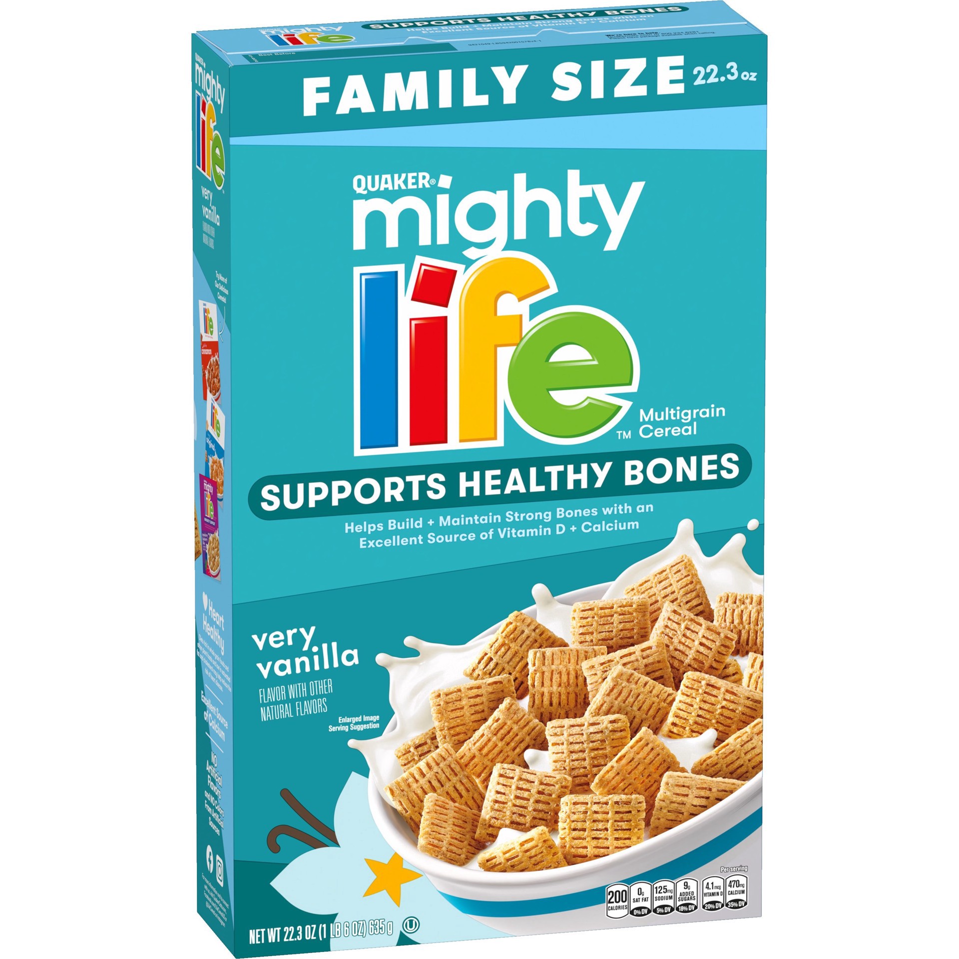 slide 1 of 1, Quaker Mighty Life Very Vanilla, 22.3 oz