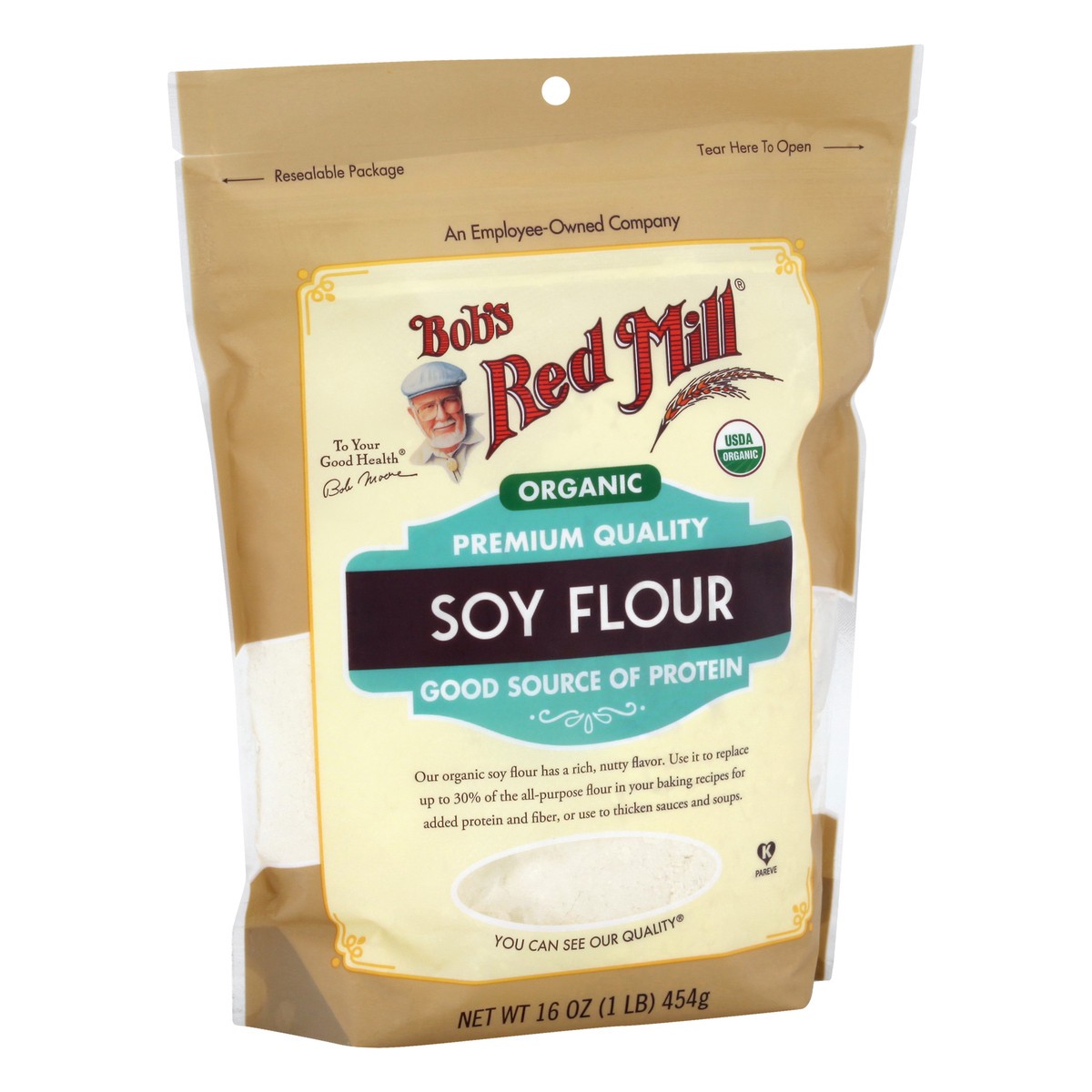 slide 2 of 10, Bob's Red Mill Organic Soy Flour, 16 oz