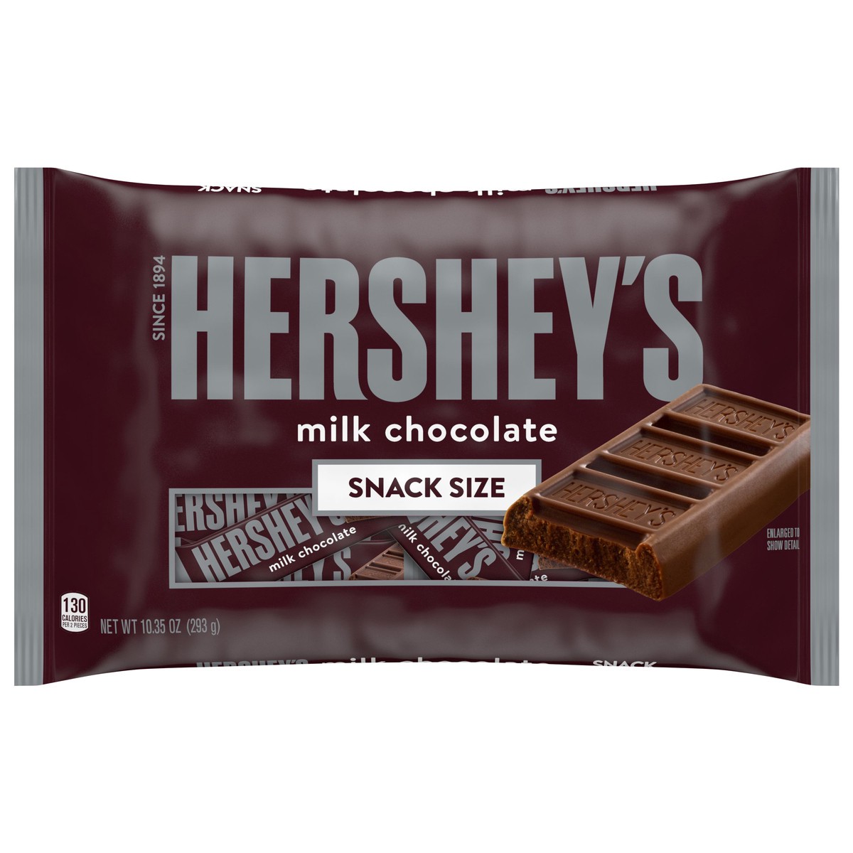 slide 1 of 9, Hershey's Chocolate Candy, Milk Chocolate, Halloween Candy, Snack Size, 1 ct