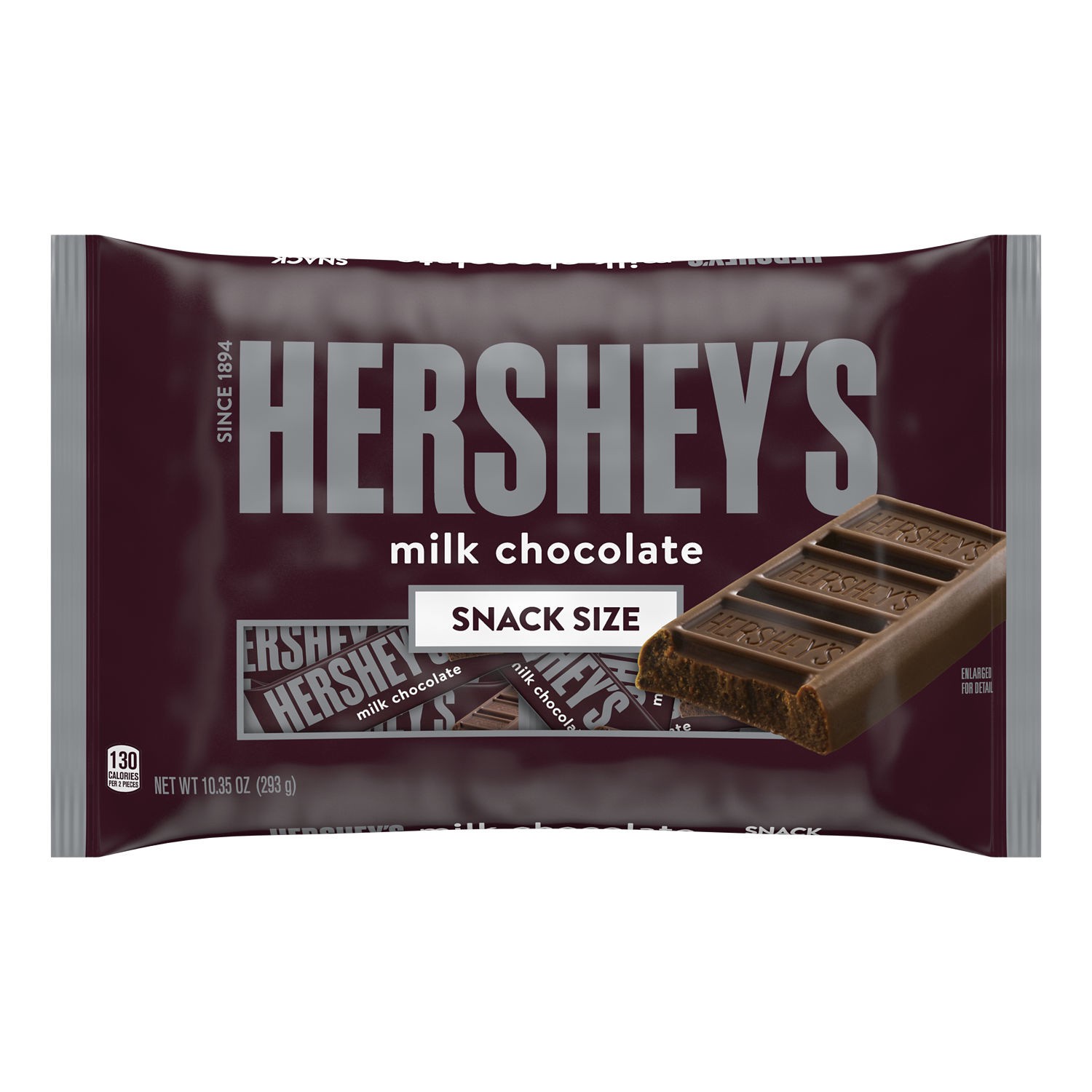 slide 1 of 9, Hershey's Milk Chocolate Snack Size, Candy Bag, 10.35 oz, 1 ct