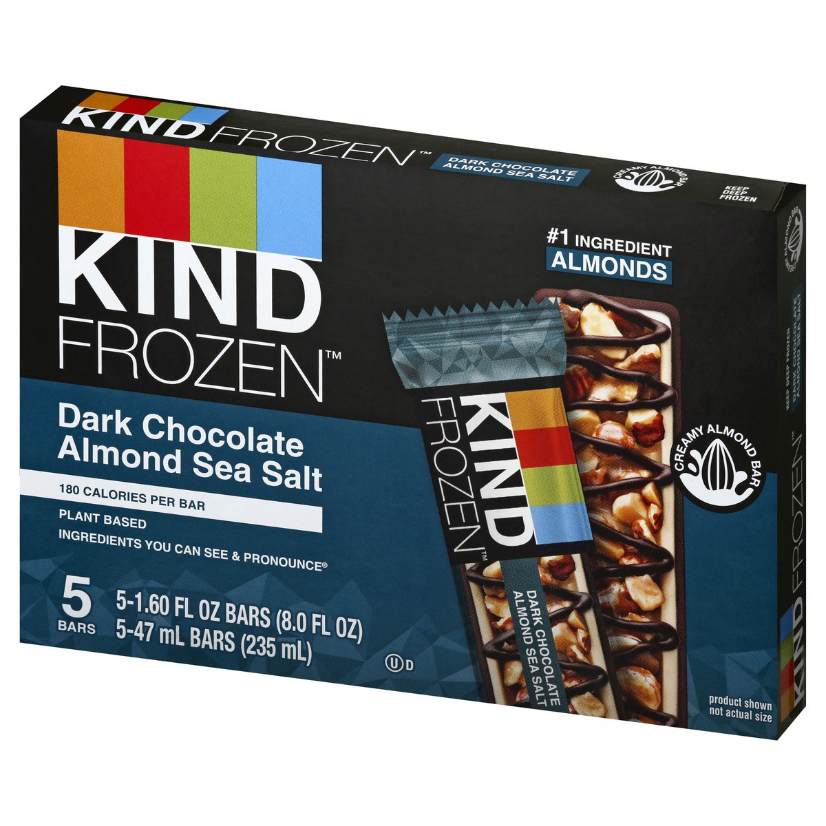 slide 7 of 9, KIND Dark Chocolate Almond Sea Salt & Nut Treat Bars (Pack of 5), 8 fl oz
