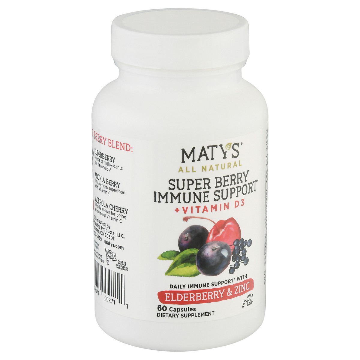 slide 2 of 9, Maty's Super Berry Immune Support, 60 ct