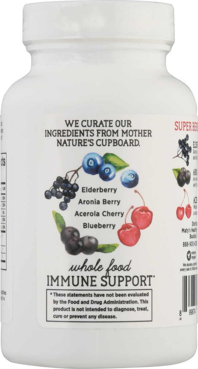 slide 5 of 9, Maty's Super Berry Immune Support, 60 ct