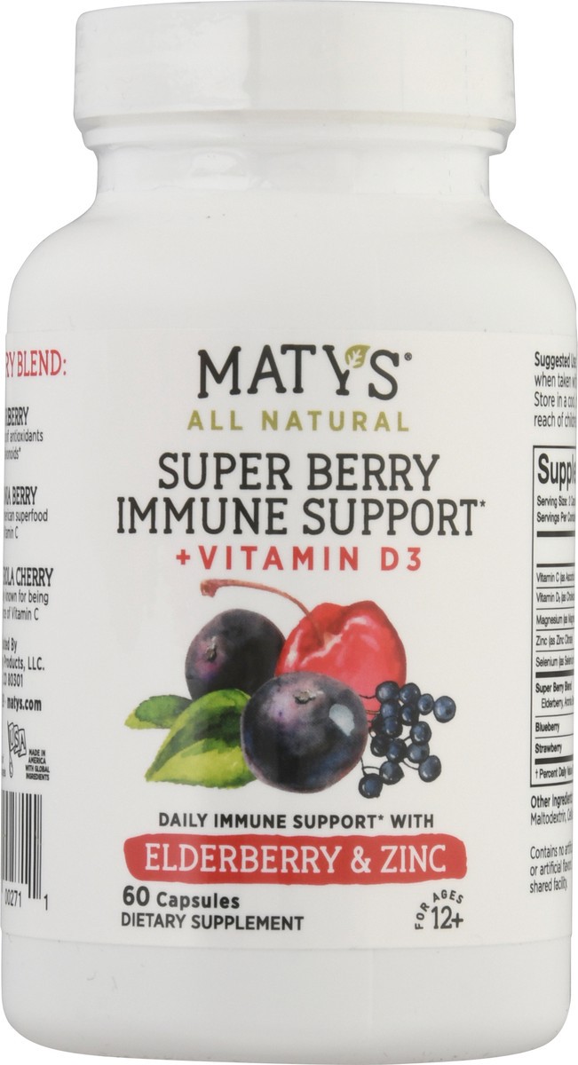 slide 6 of 9, Maty's Super Berry Immune Support, 60 ct