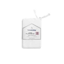 Havenstay Pillowcases, Standard, White