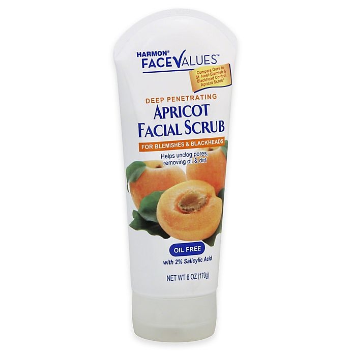 slide 1 of 1, Harmon Face Values Apricot Scrub Blemish Control, 6 oz