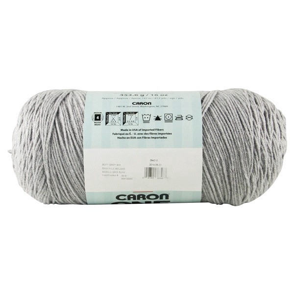 slide 3 of 13, Caron One Pound Yarn, Soft Grey Mix, 16 oz