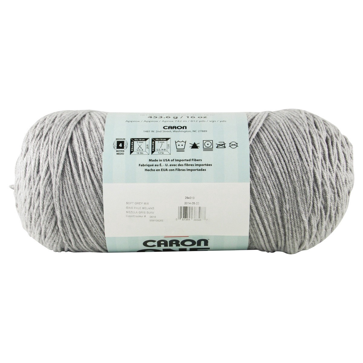 slide 7 of 13, Caron One Pound Yarn, Soft Grey Mix, 16 oz