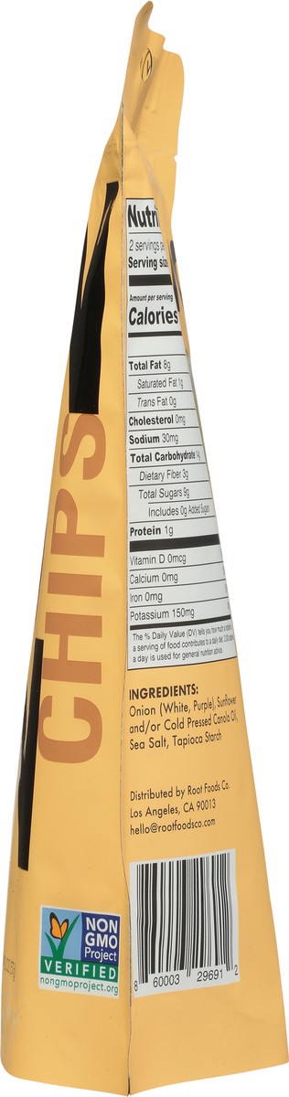 slide 9 of 9, Root Foods Onion Chips - 2 oz, 2 oz