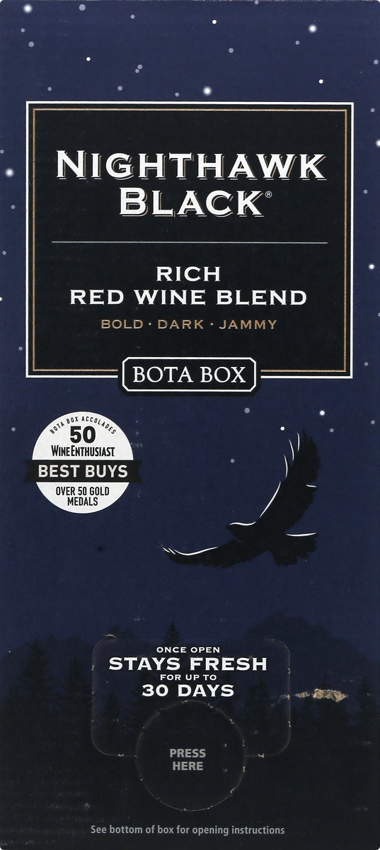 slide 8 of 8, Bota Box Vineyards Bota Box Nighthawk Black, 3 liter
