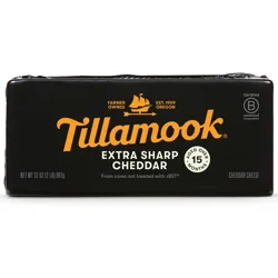 Tillamook Extra Sharp Cheddar Cheese Block, 32 oz
