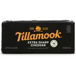 Tillamook Extra Sharp Cheddar Cheese Block, 32 oz