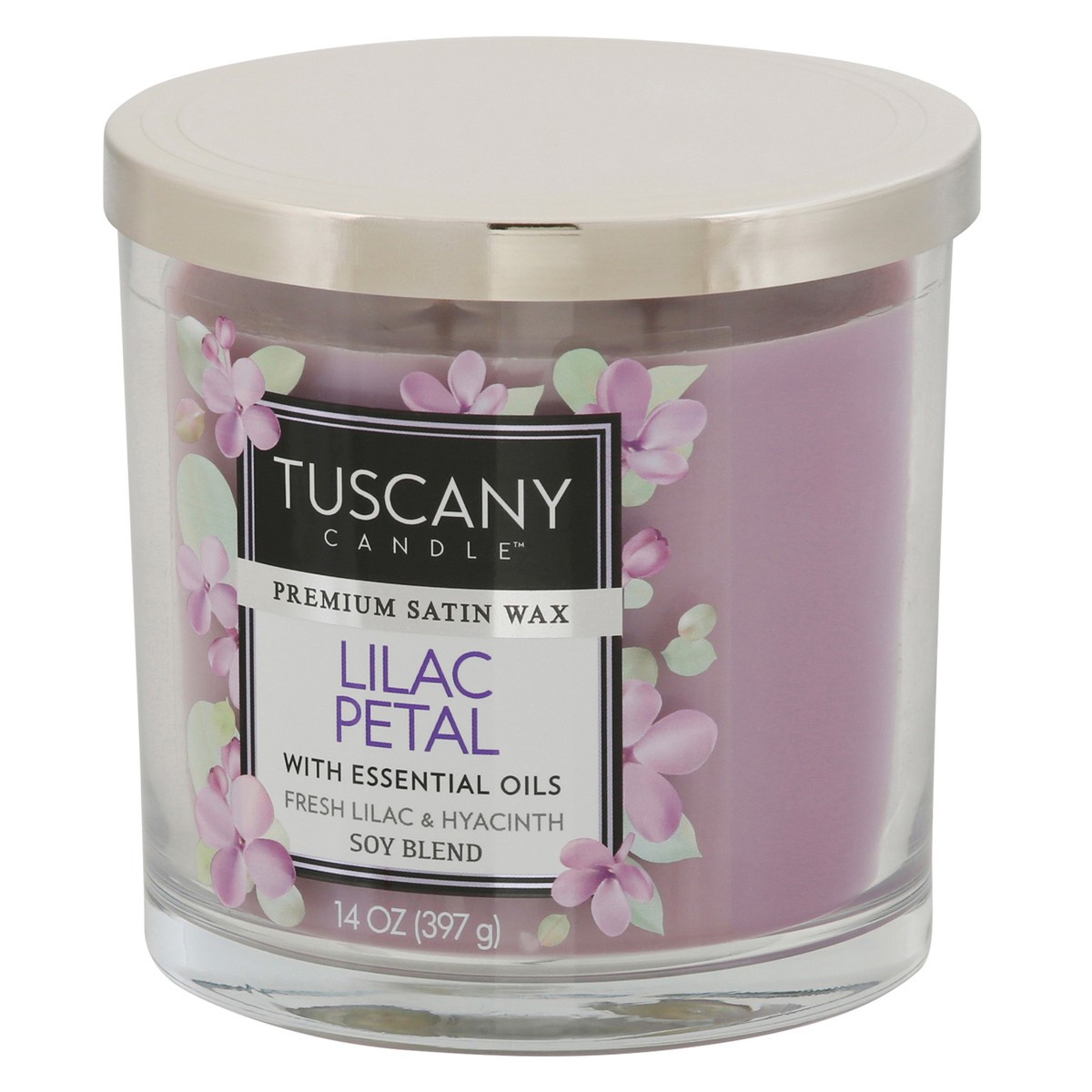 slide 6 of 9, Tuscany Candle Lilac Petal Glass Jar Candle - Purple, 1 ct