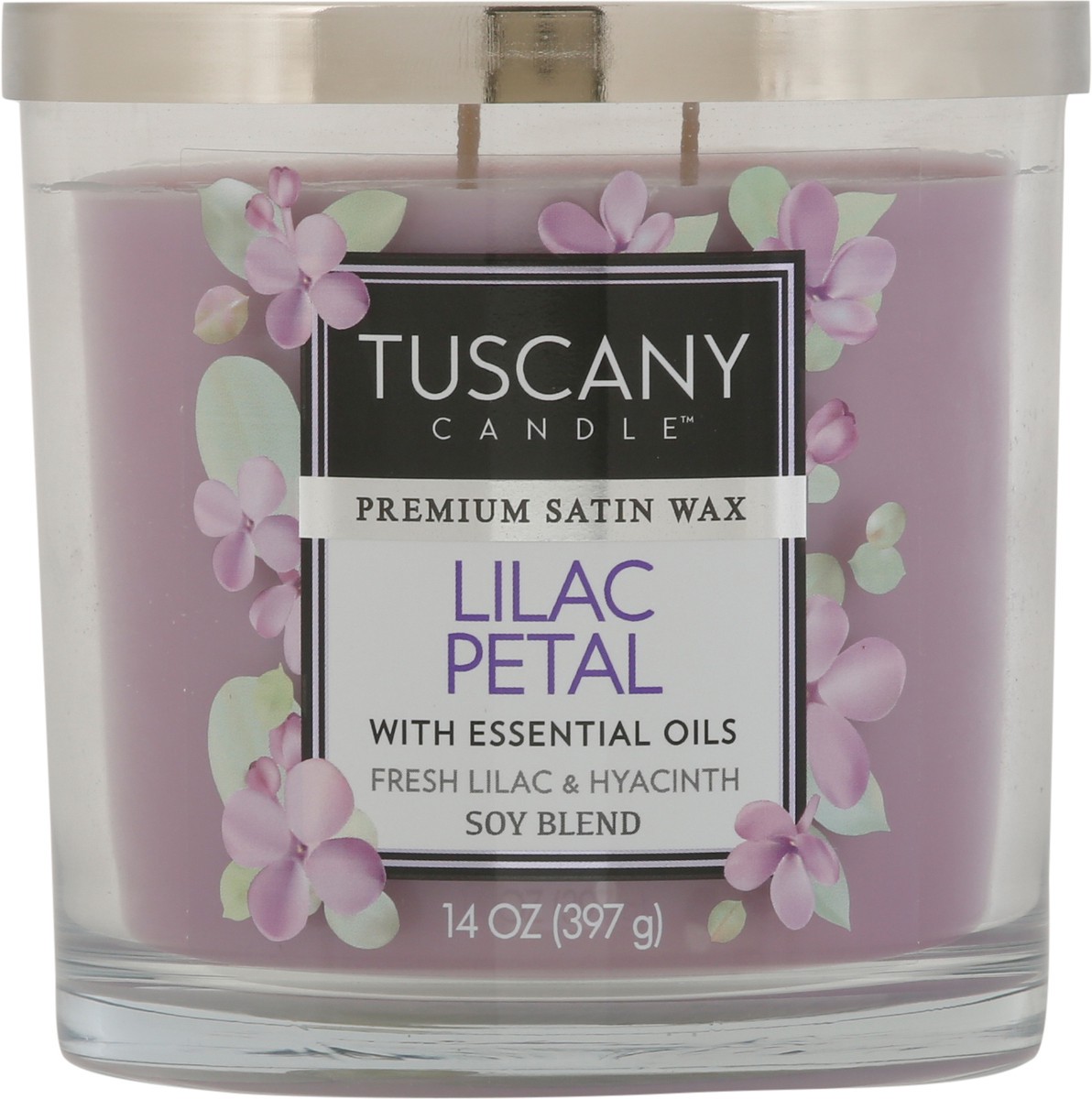 slide 3 of 9, Tuscany Candle Lilac Petal Glass Jar Candle - Purple, 1 ct