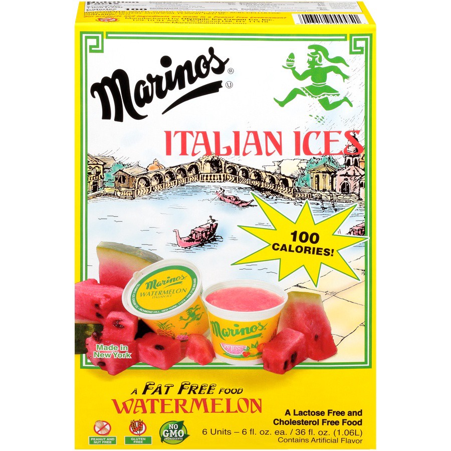 slide 1 of 8, Marino's Ice Cup Watermelon, 6 ct; 36 fl oz