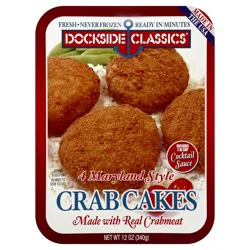 Dockside Classics® Maryland style crab cakes