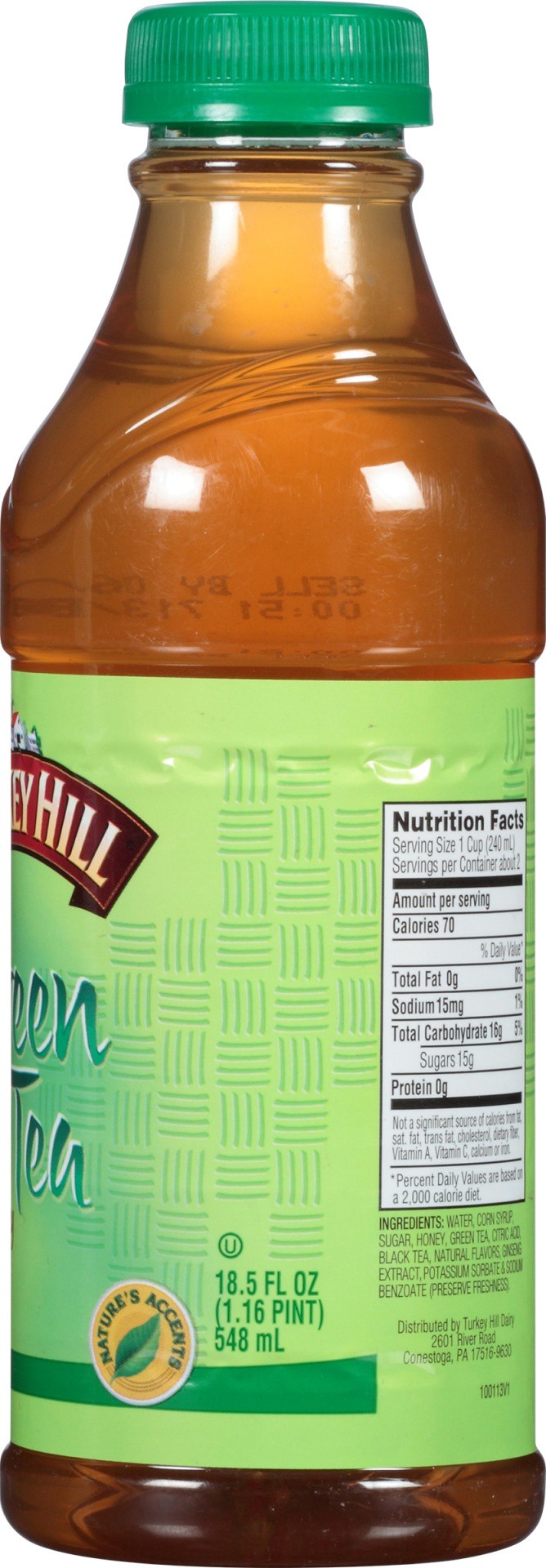slide 2 of 6, Turkey Hill Green Tea 18.5 fl oz,