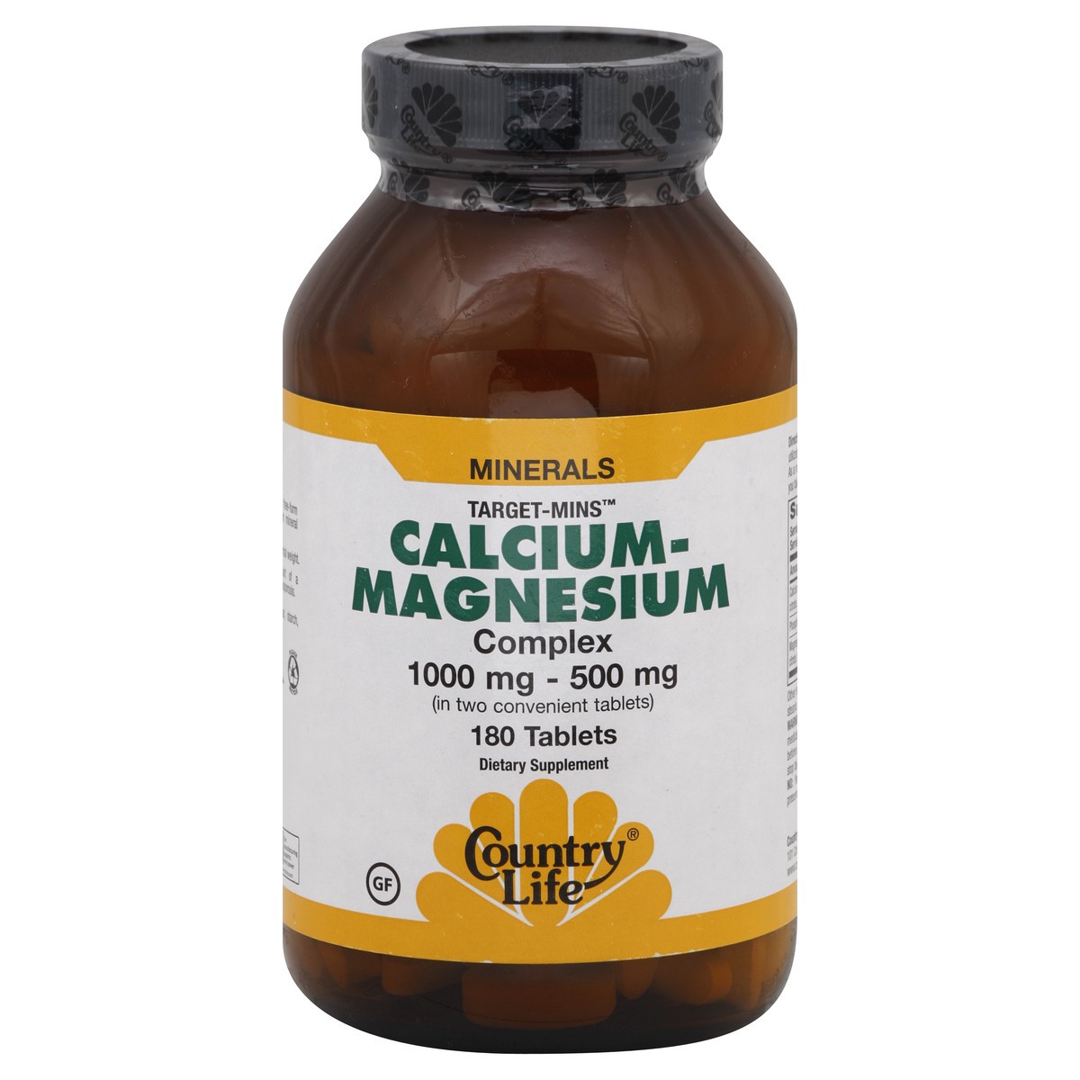 slide 4 of 4, Country Life Calcium Magnesium Complex:, 180 ct