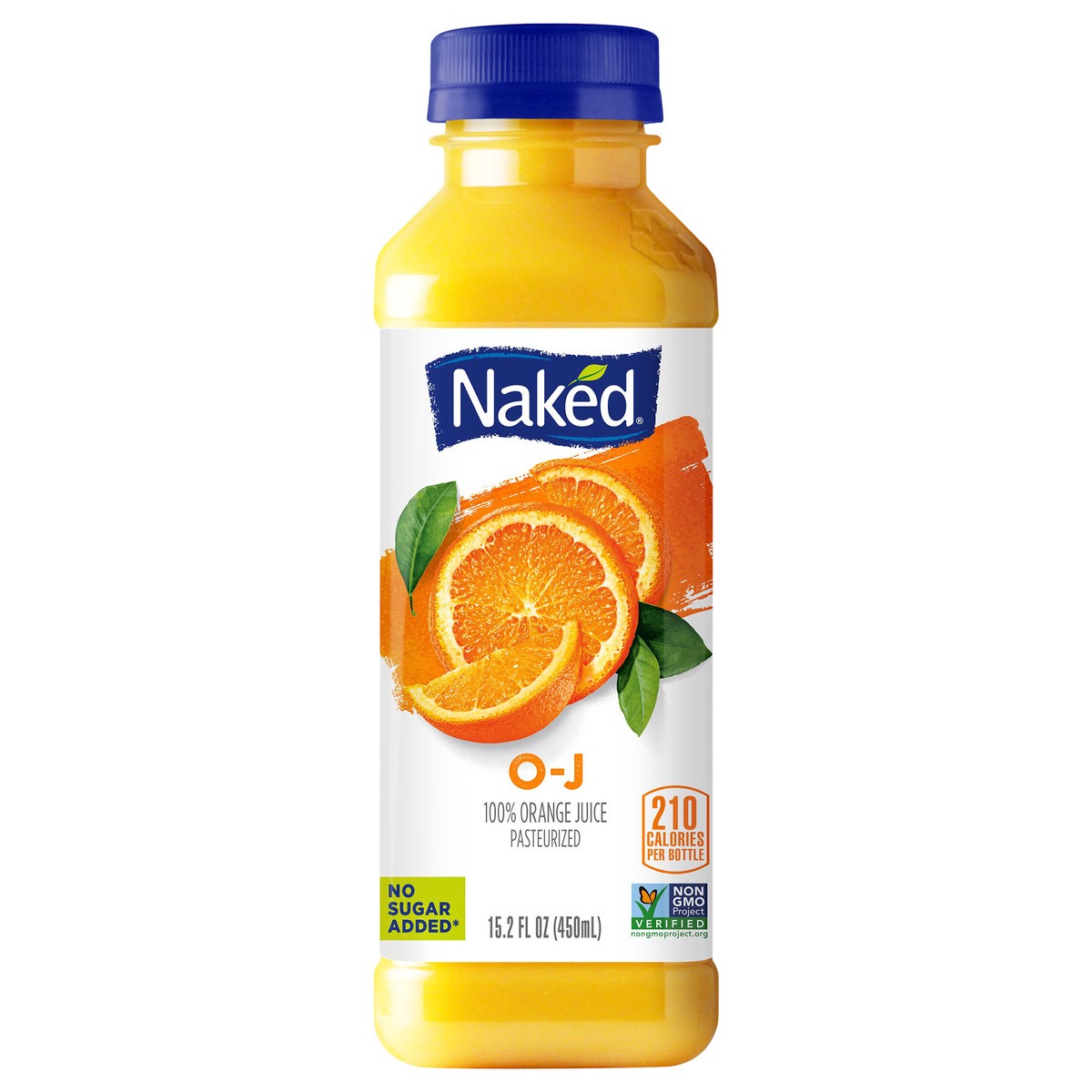 slide 1 of 9, Naked 100% Orange Juice O-J 15.2 Fl Oz, 15.20 fl oz