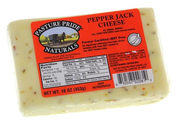 slide 1 of 1, Pasture Pride Naturals Pepper Jack Cheese, 16 oz