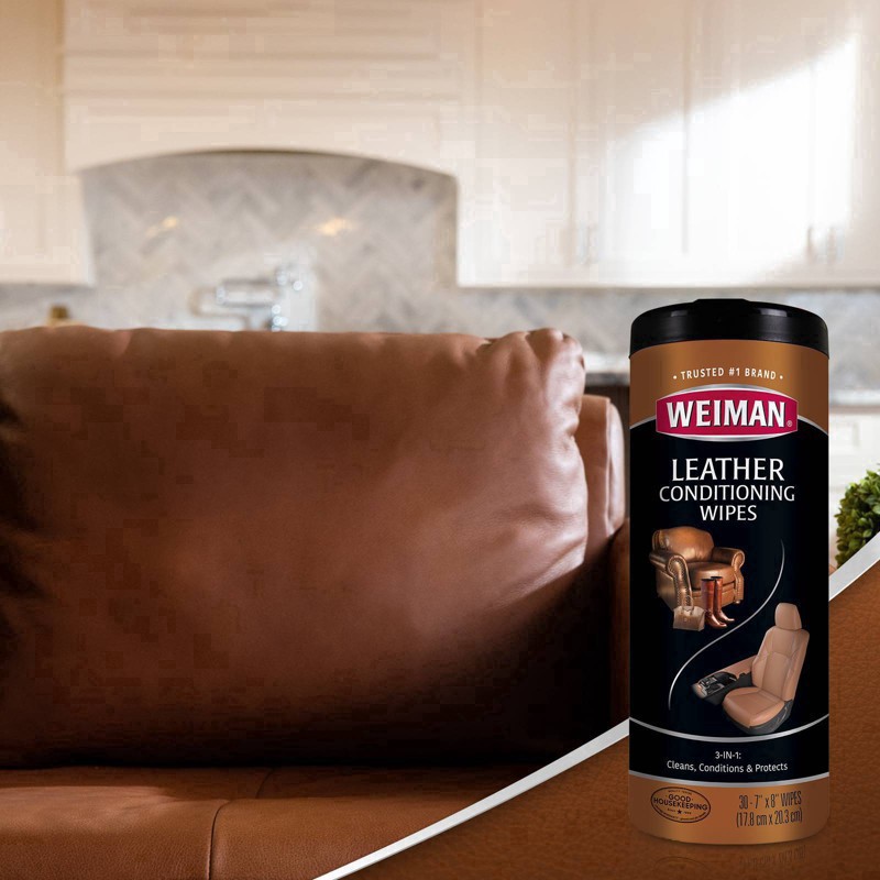 slide 41 of 47, Weiman Leather Conditioning Wipes 30 ea, 30 ct