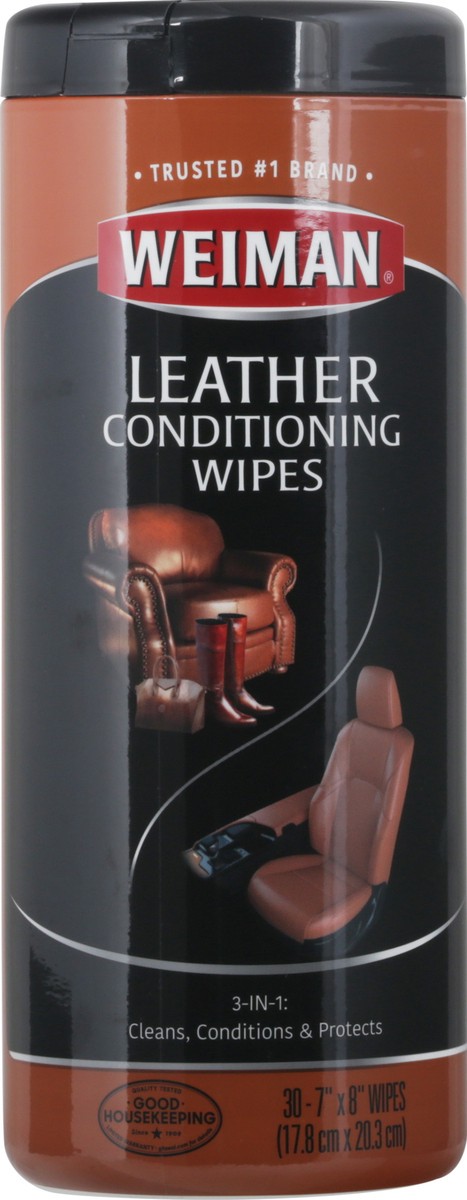 slide 1 of 47, Weiman Leather Conditioning Wipes 30 ea, 30 ct