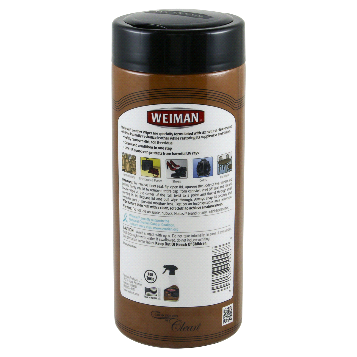 slide 8 of 47, Weiman Leather Conditioning Wipes 30 ea, 30 ct