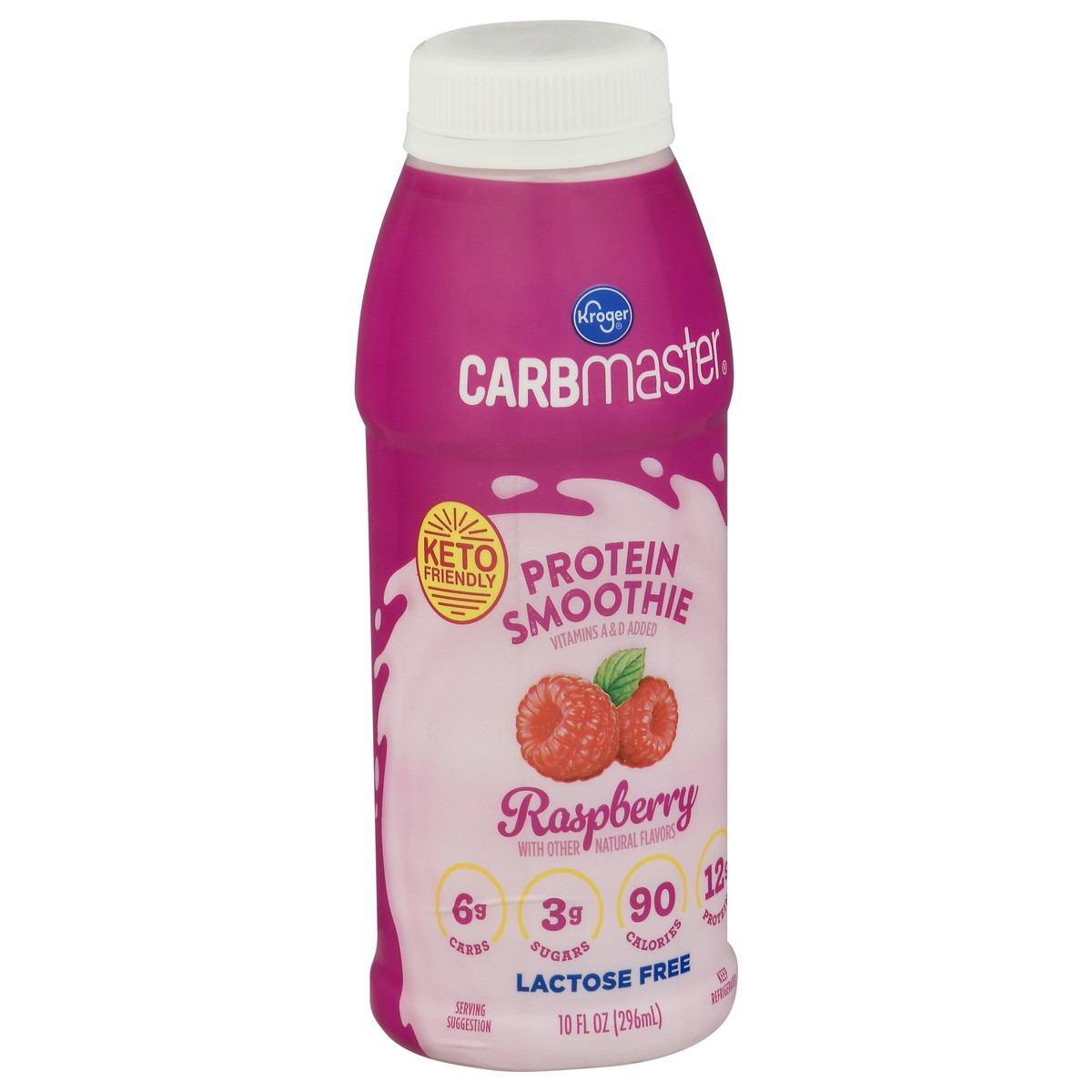 slide 7 of 11, Kroger Carbmaster Raspberry Cream Protein Smoothie, 10 fl oz