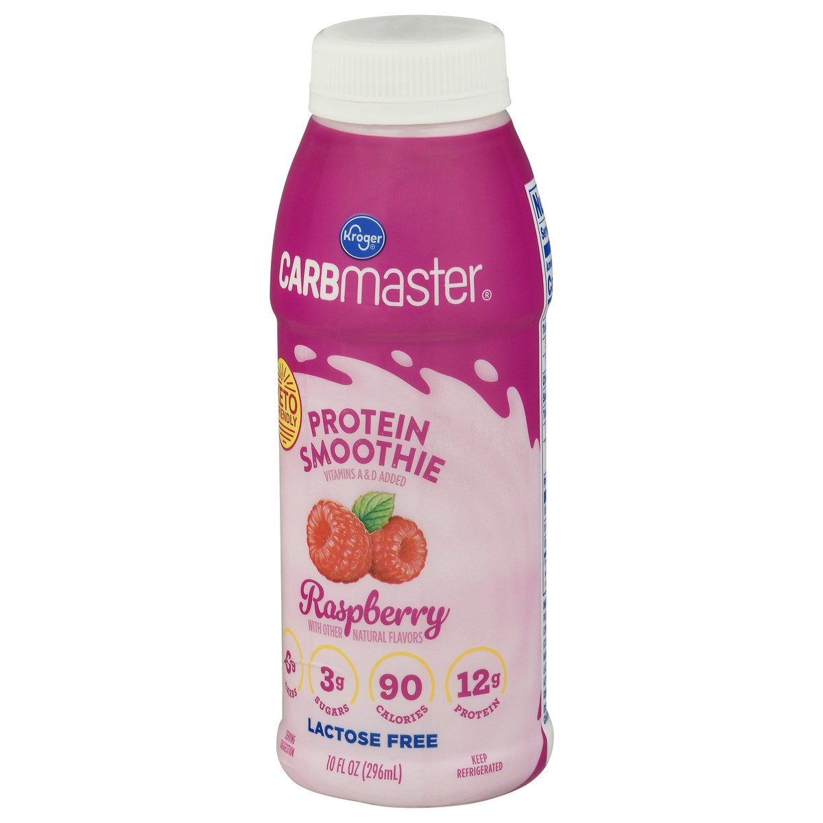 slide 11 of 11, Kroger Carbmaster Raspberry Cream Protein Smoothie, 10 fl oz