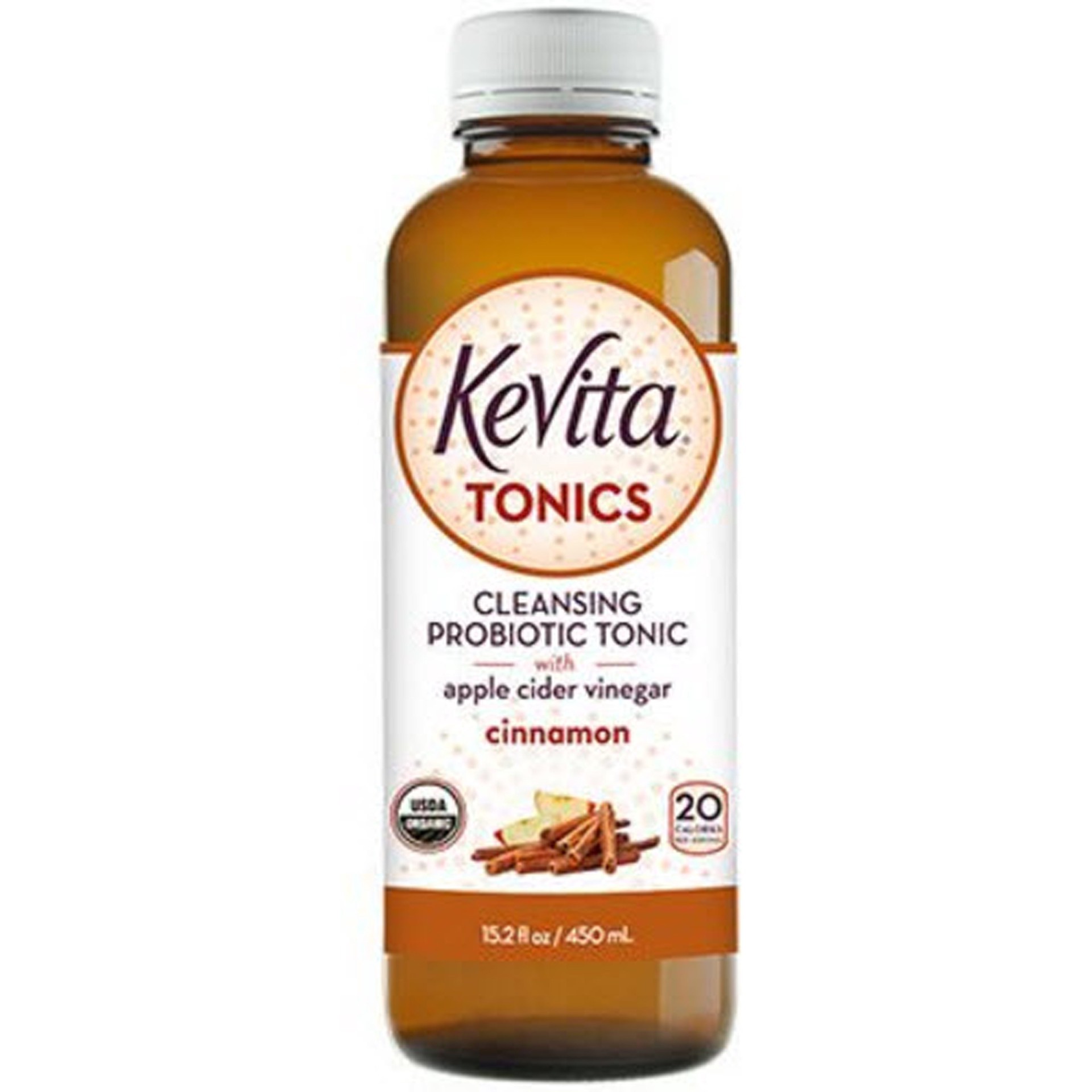 slide 1 of 1, KeVita Cleansing Probiotic Tonic Cinnamon 15.2 Fluid Ounce, 15.2 oz