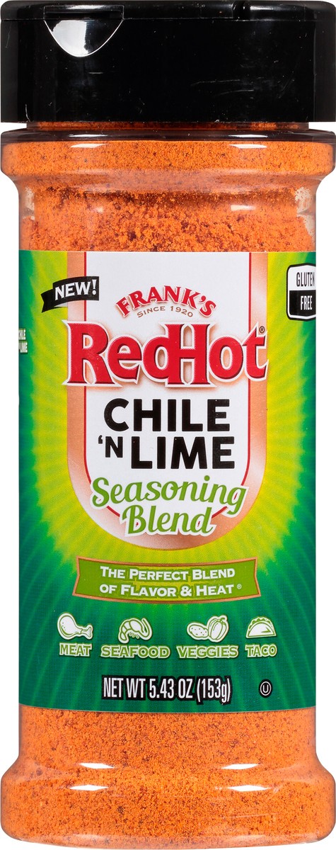 slide 2 of 10, Frank's RedHot Chile'N Lime Seasoning Blend, 5.43 oz