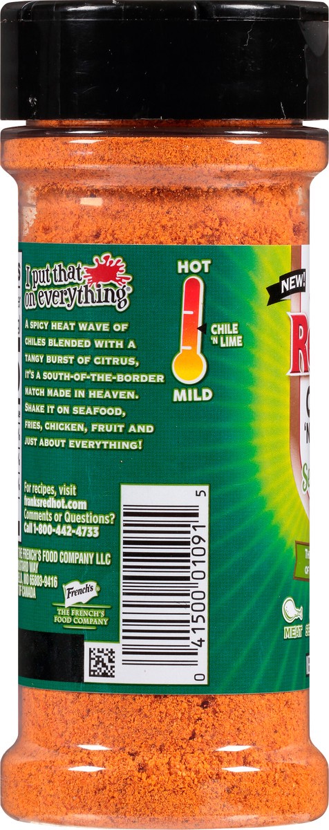 slide 10 of 10, Frank's RedHot Chile'N Lime Seasoning Blend, 5.43 oz