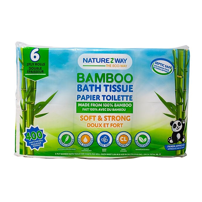 slide 1 of 1, NatureZway Bamboo Bath Tissue, 1 ct